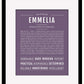 Emmelia | Name Art Print