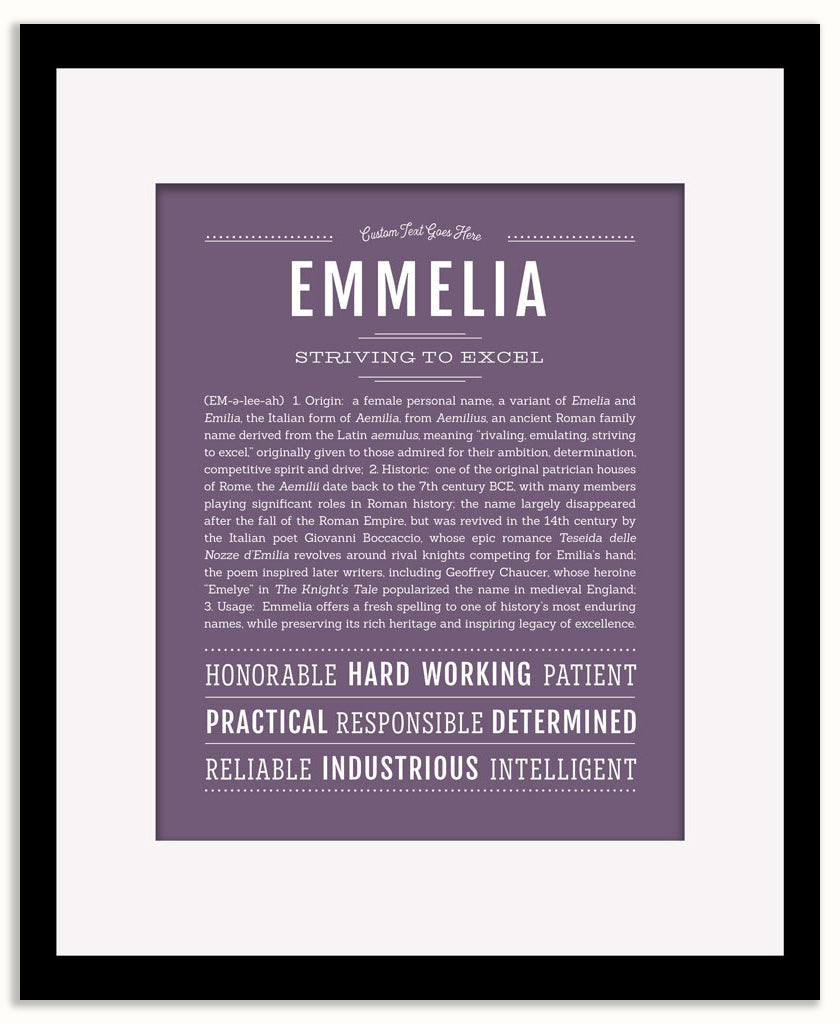 Emmelia | Name Art Print