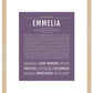 Emmelia | Name Art Print