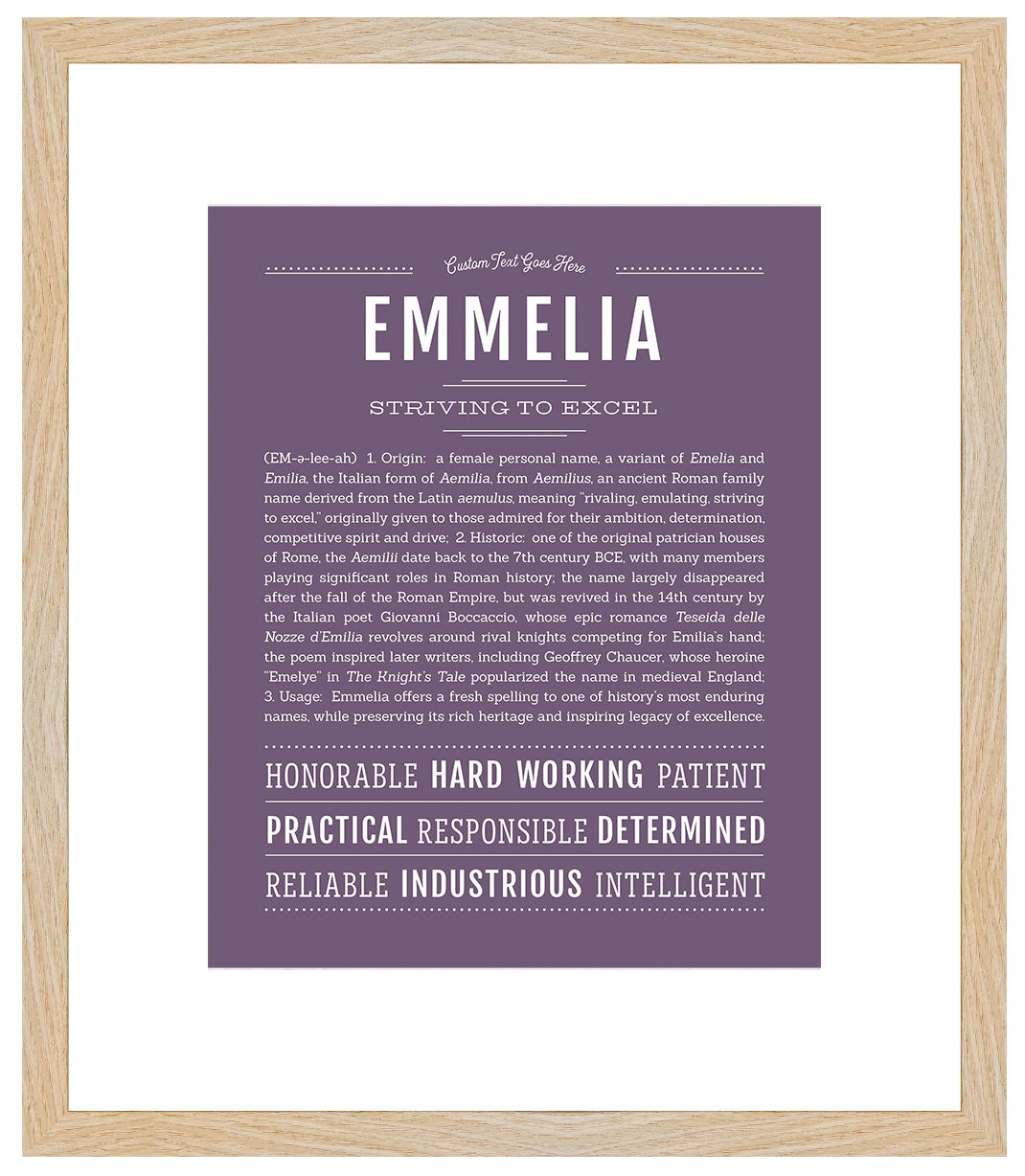 Emmelia | Name Art Print