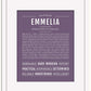 Emmelia | Name Art Print