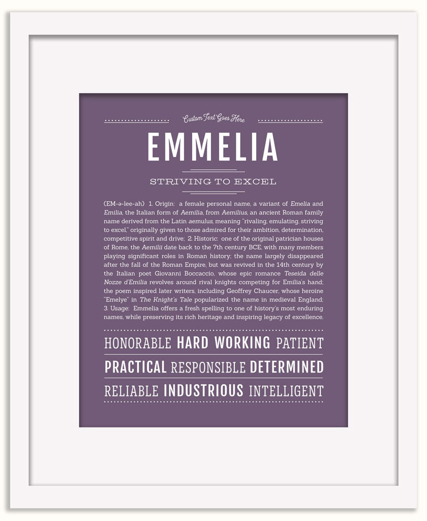 Emmelia | Name Art Print