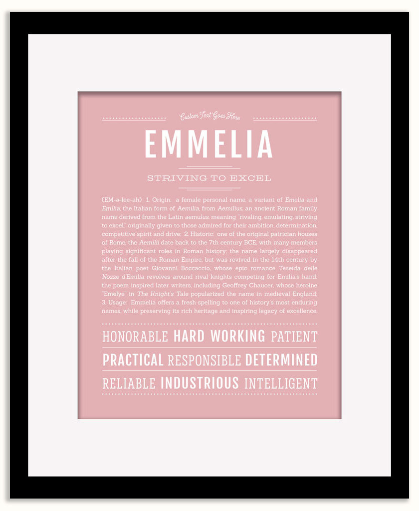Emmelia | Name Art Print