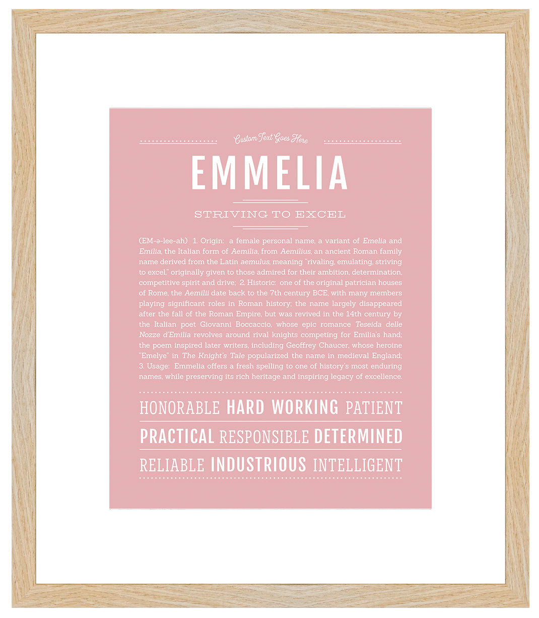 Emmelia | Name Art Print