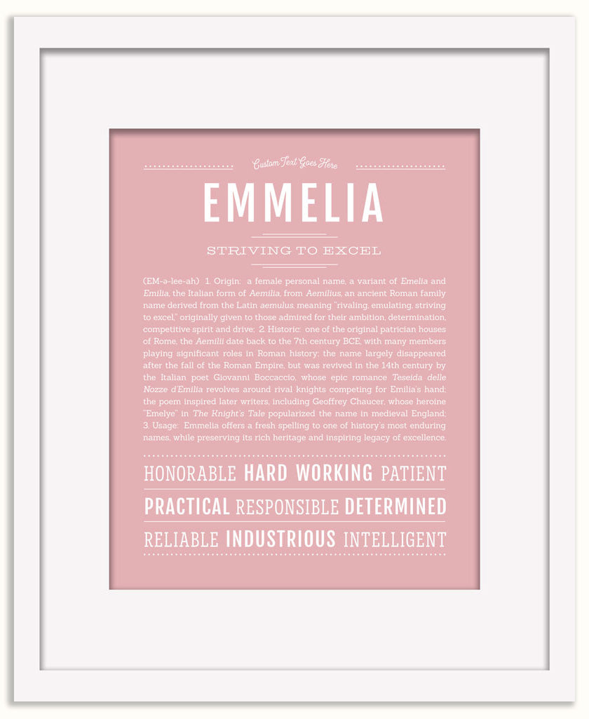 Emmelia | Name Art Print