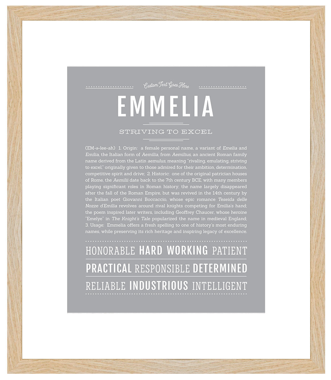 Emmelia | Name Art Print