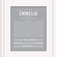 Emmelia | Name Art Print