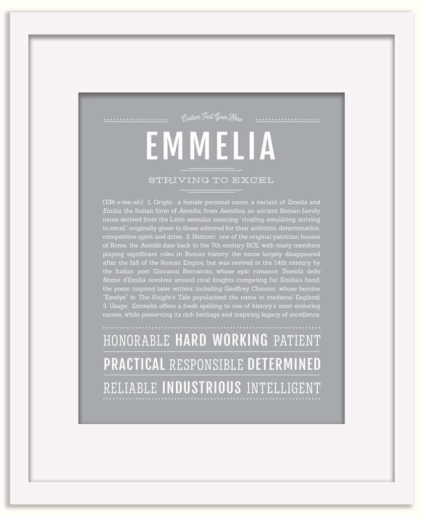 Emmelia | Name Art Print