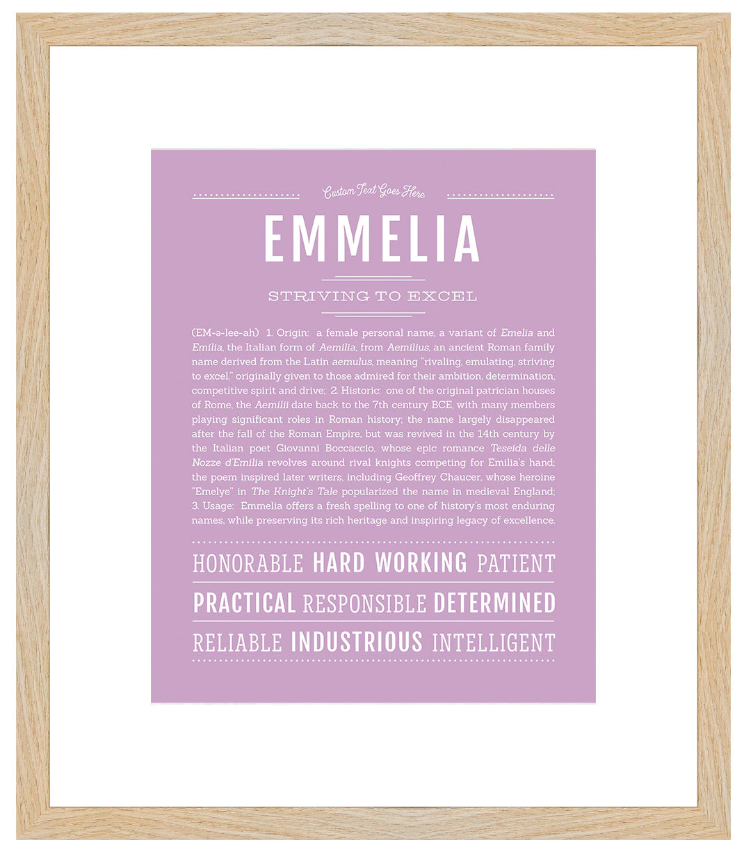 Emmelia | Name Art Print