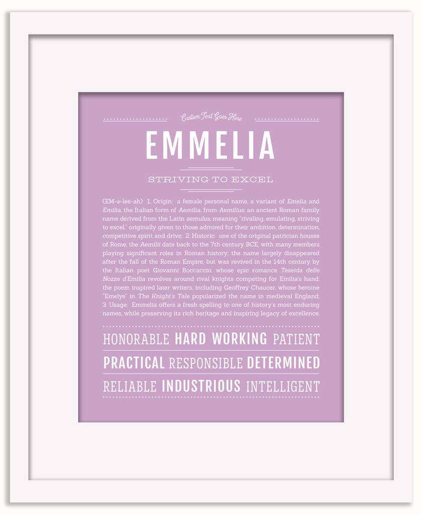 Emmelia | Name Art Print