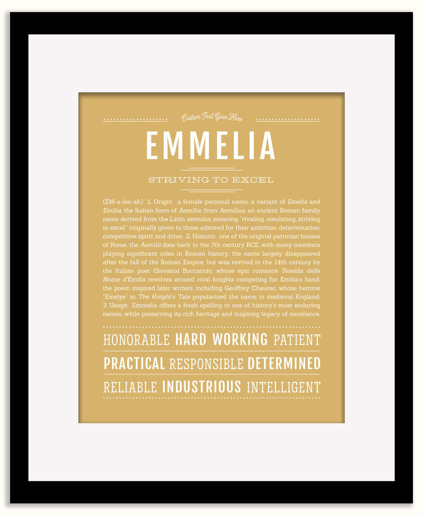 Emmelia | Name Art Print