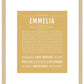 Emmelia | Name Art Print