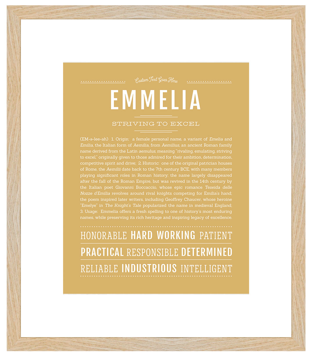 Emmelia | Name Art Print