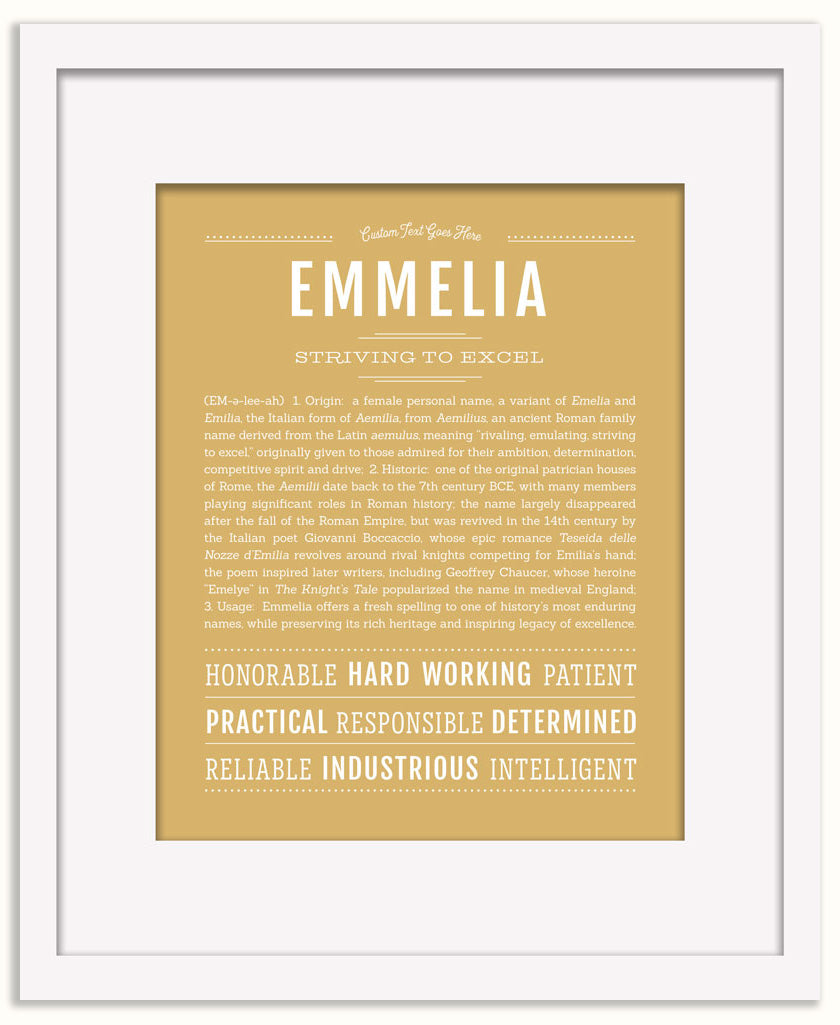 Emmelia | Name Art Print