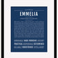 Emmelia | Name Art Print