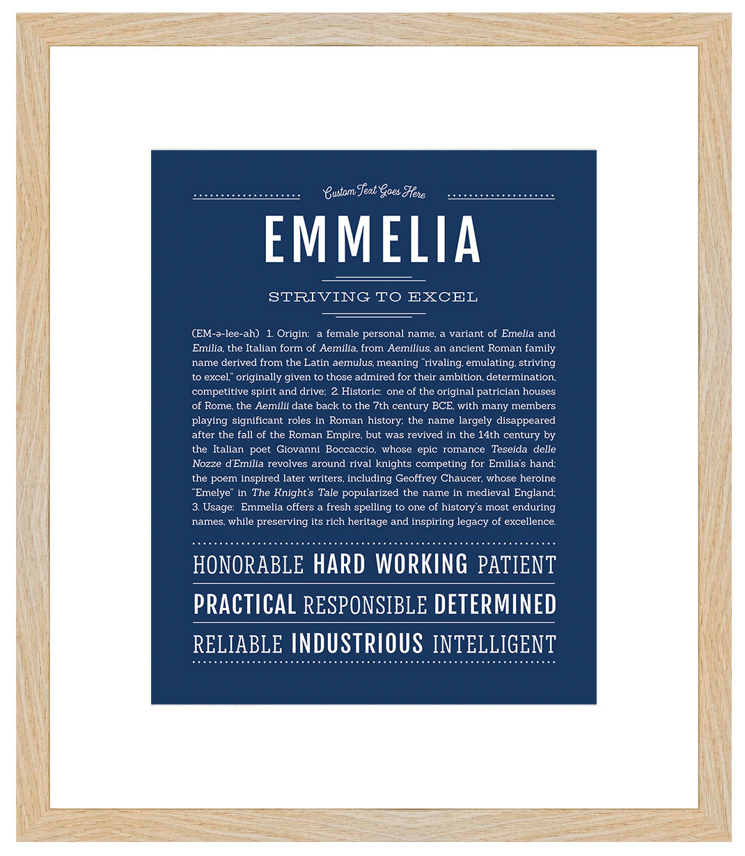 Emmelia | Name Art Print