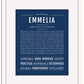 Emmelia | Name Art Print