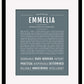 Emmelia | Name Art Print
