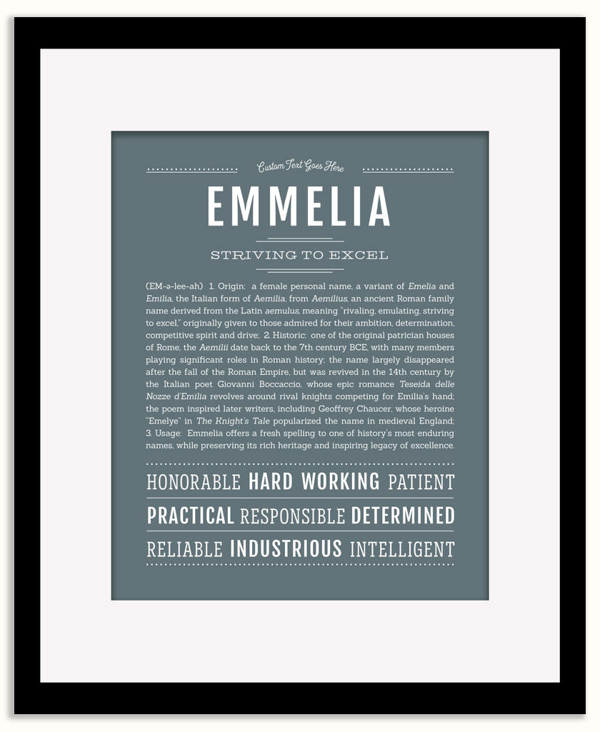 Emmelia | Name Art Print