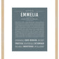 Emmelia | Name Art Print