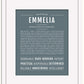 Emmelia | Name Art Print
