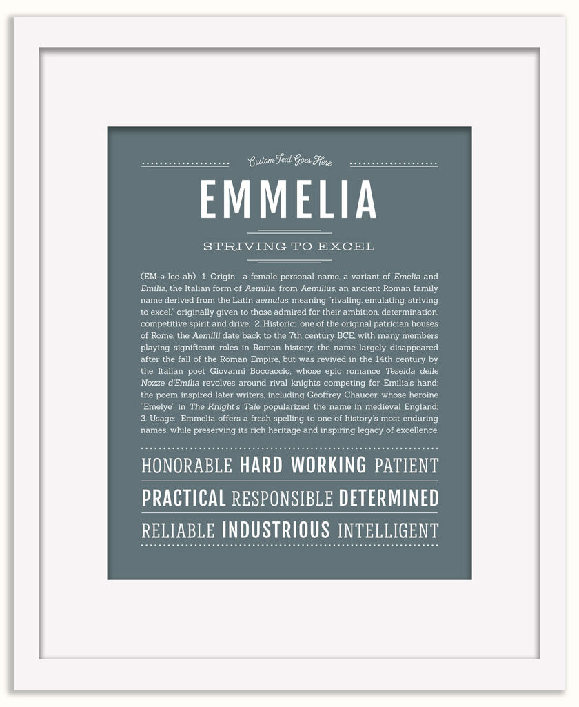 Emmelia | Name Art Print
