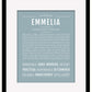 Emmelia | Name Art Print