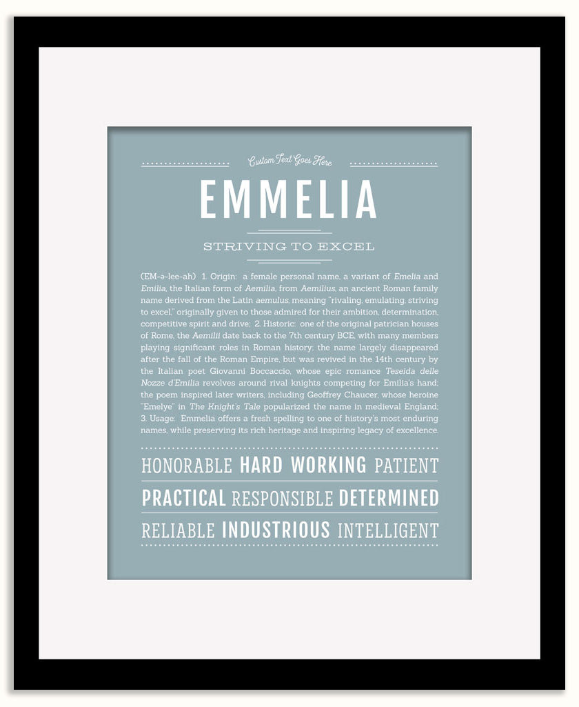 Emmelia | Name Art Print
