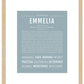 Emmelia | Name Art Print
