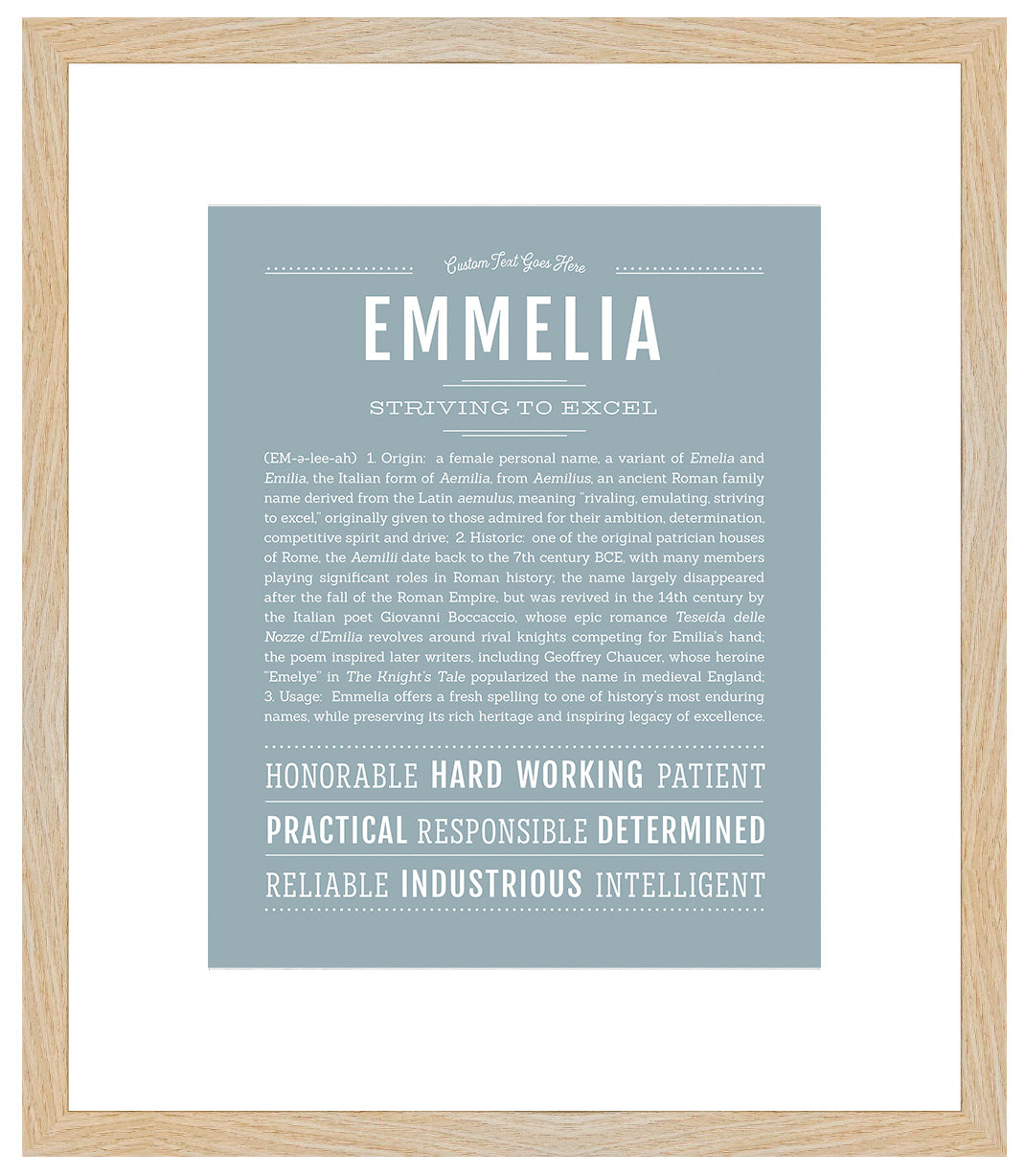 Emmelia | Name Art Print