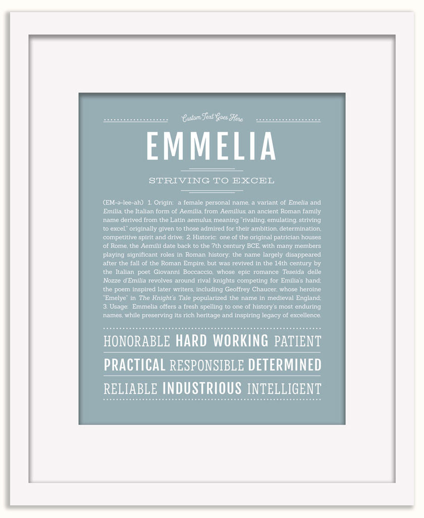Emmelia | Name Art Print