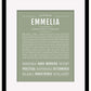 Emmelia | Name Art Print