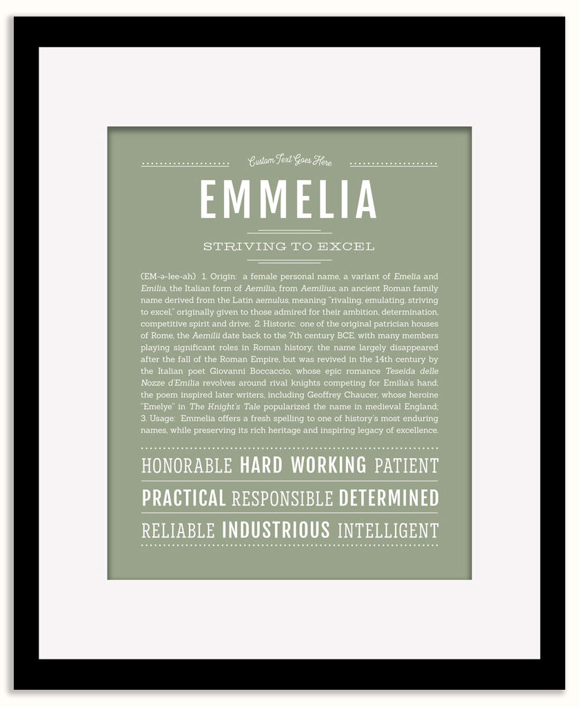 Emmelia | Name Art Print
