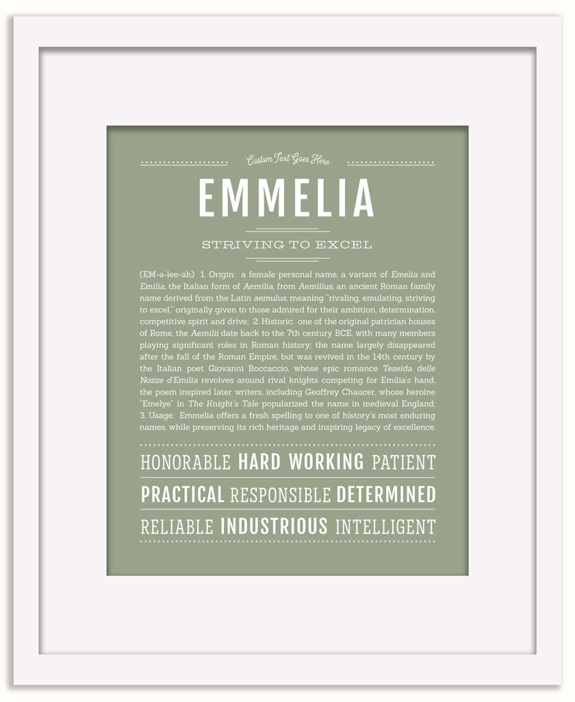 Emmelia | Name Art Print