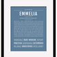 Emmelia | Name Art Print