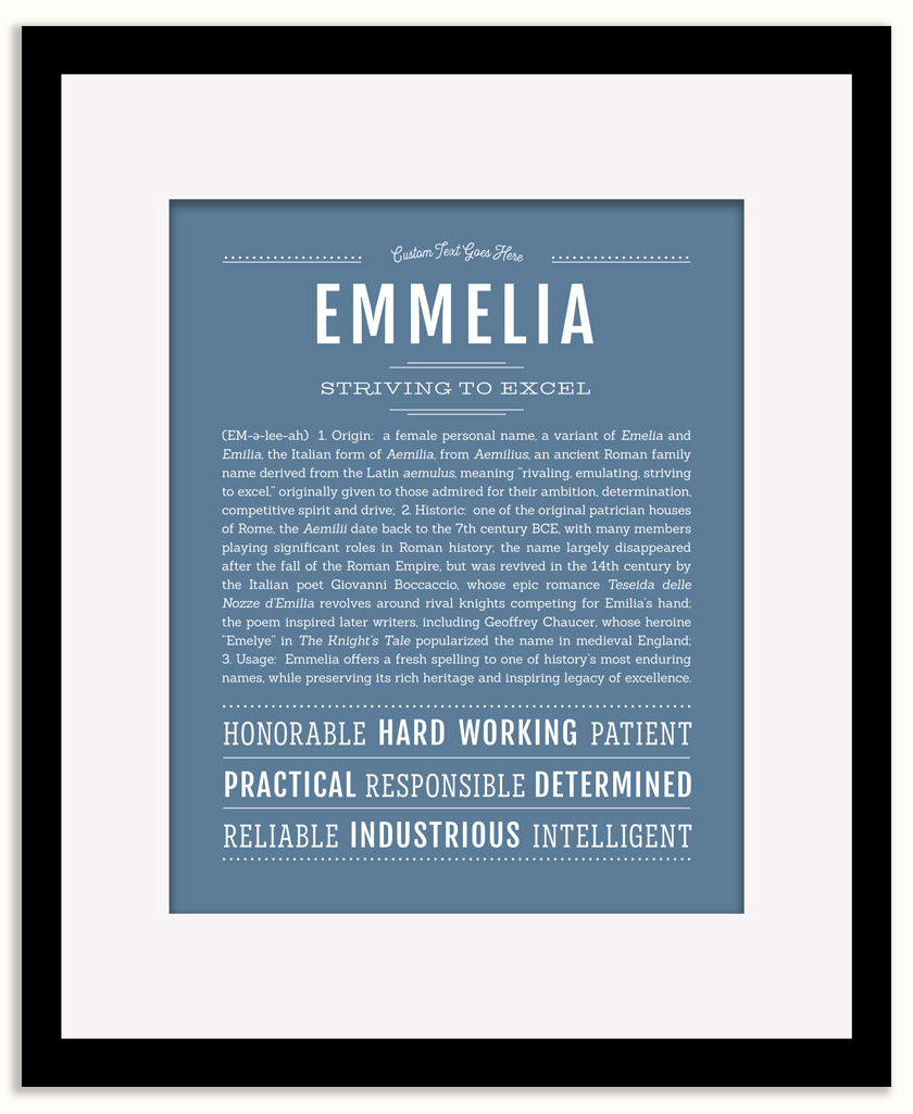 Emmelia | Name Art Print