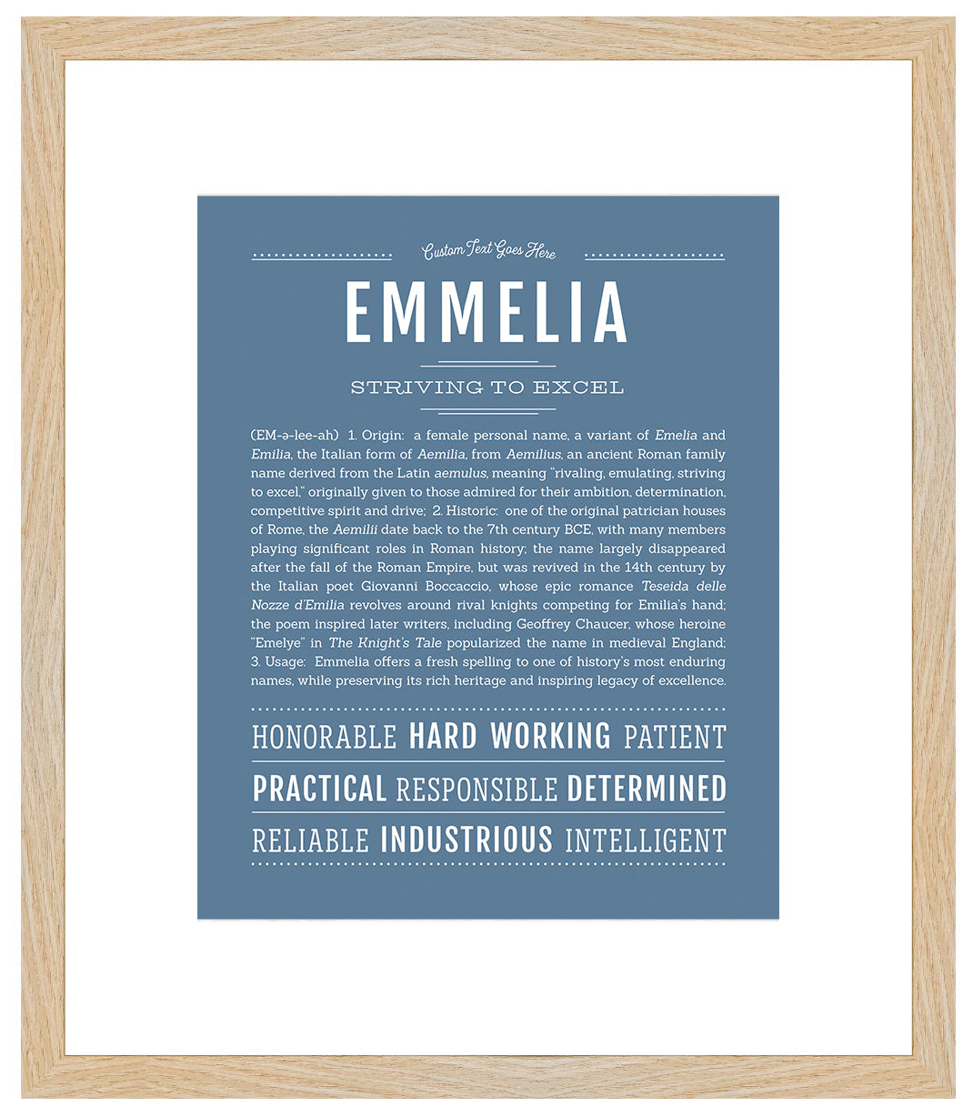 Emmelia | Name Art Print