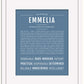 Emmelia | Name Art Print
