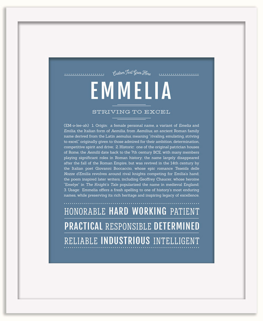 Emmelia | Name Art Print