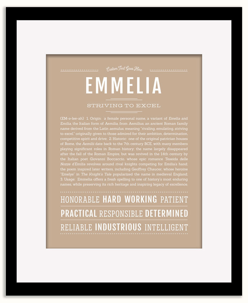 Emmelia | Name Art Print