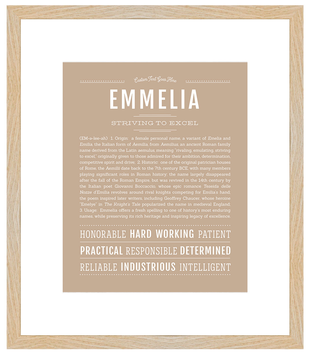 Emmelia | Name Art Print