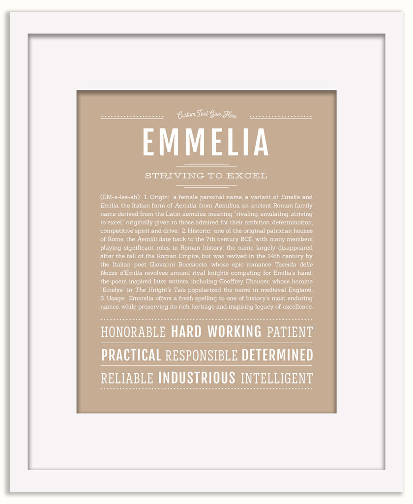 Emmelia | Name Art Print