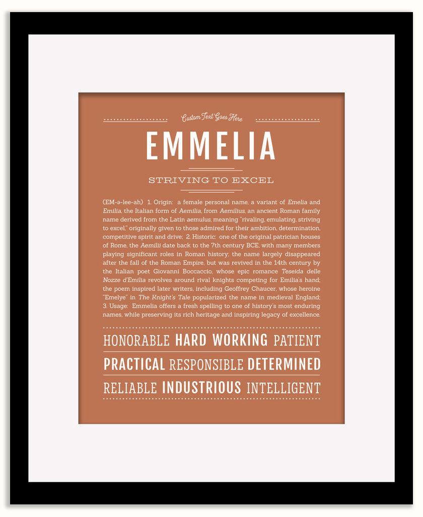 Emmelia | Name Art Print