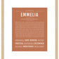 Emmelia | Name Art Print