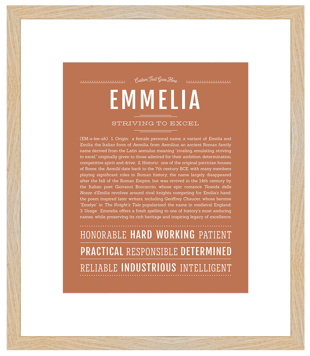 Emmelia | Name Art Print