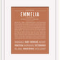 Emmelia | Name Art Print
