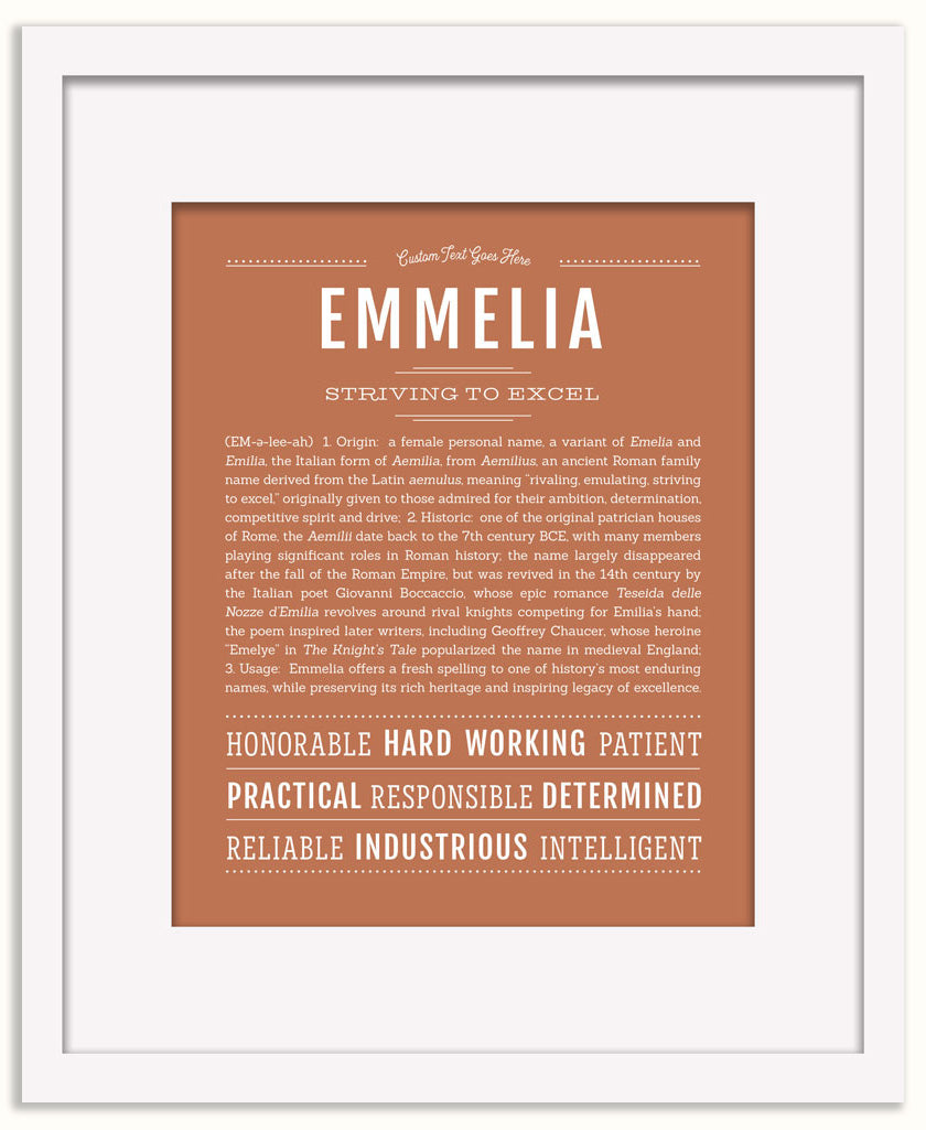 Emmelia | Name Art Print