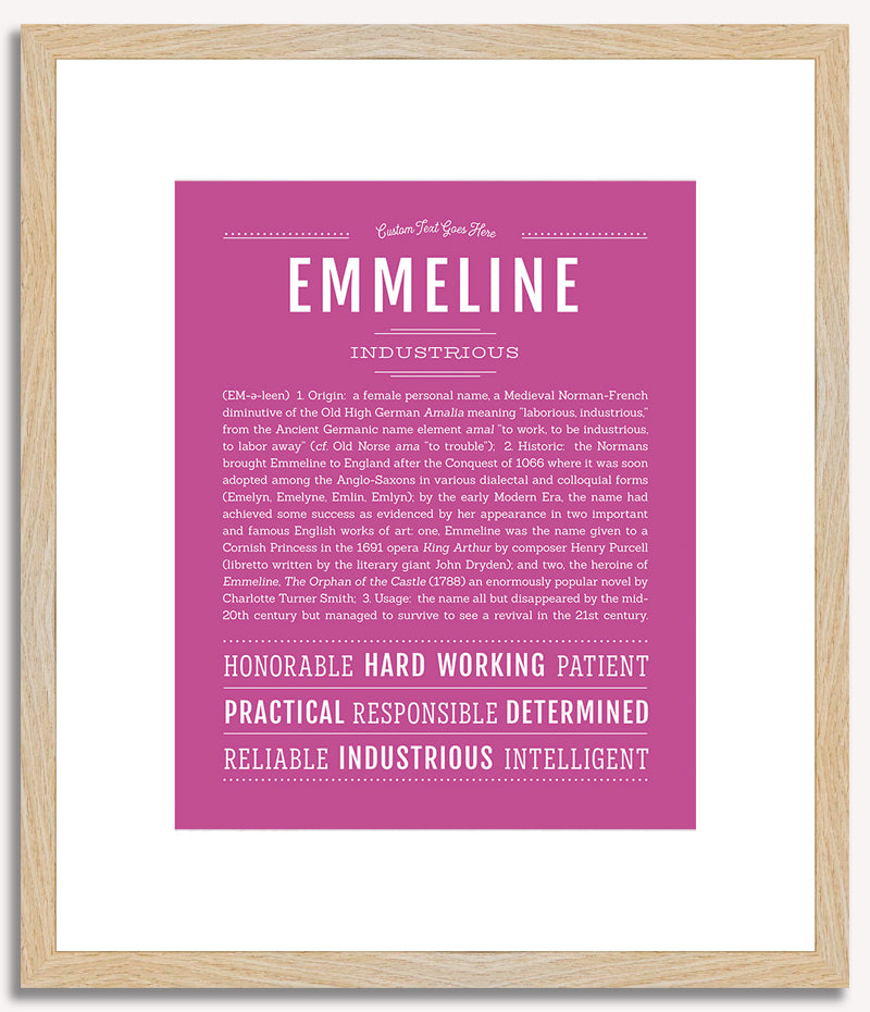 Emmeline | Name Art Print