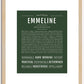 Emmeline | Name Art Print