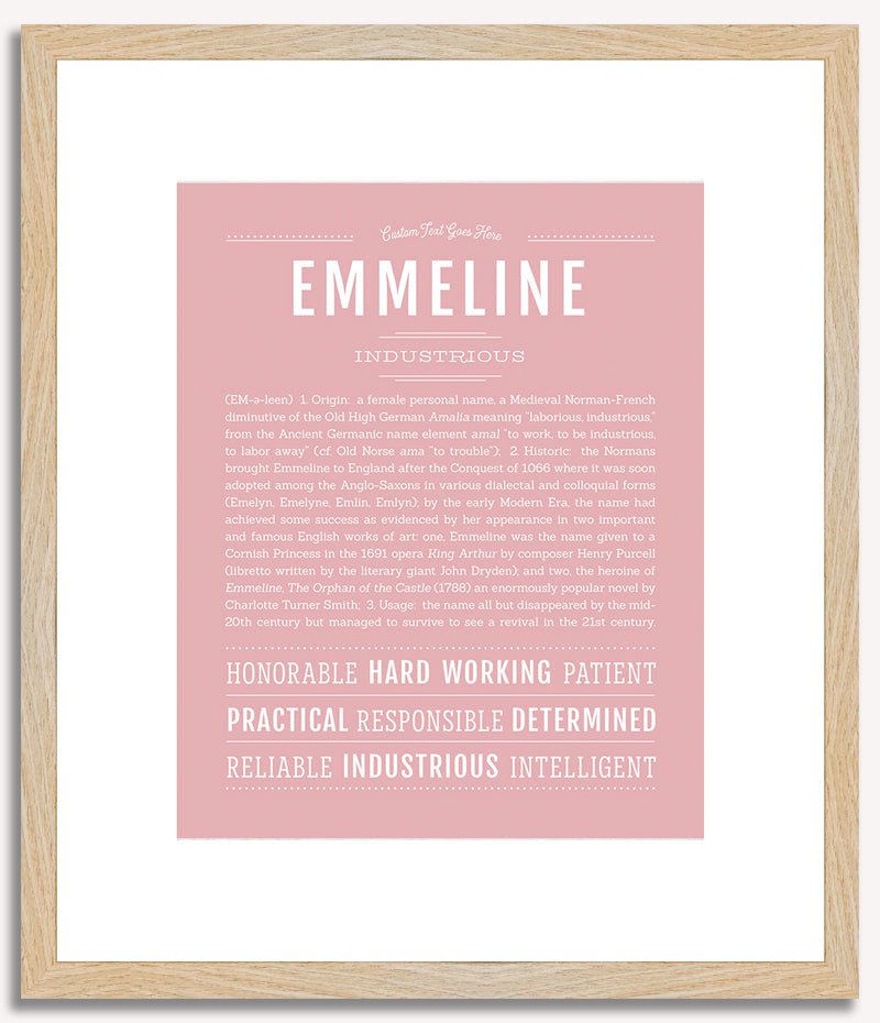 Emmeline | Name Art Print